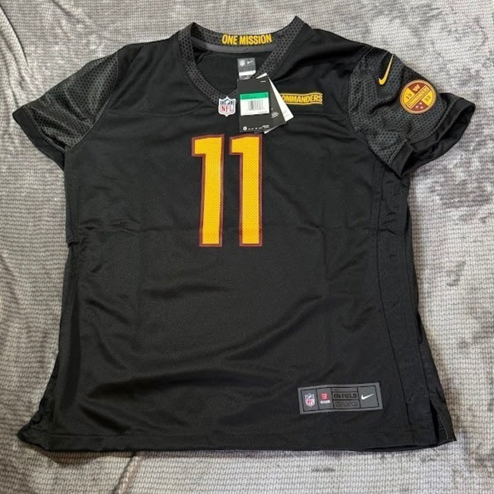 Nike Washington Commanders Carson Wentz #11 Alternate Jersey Black Womens XL